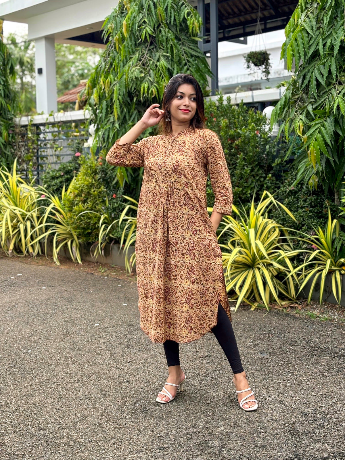 Kalamkari Hand block Print Cotton Kurta