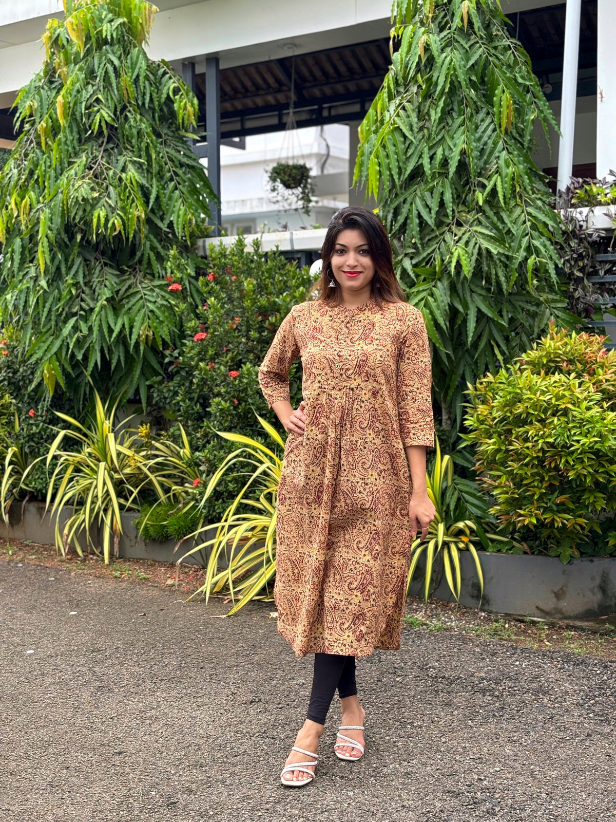 Kalamkari Hand block Print Cotton Kurta