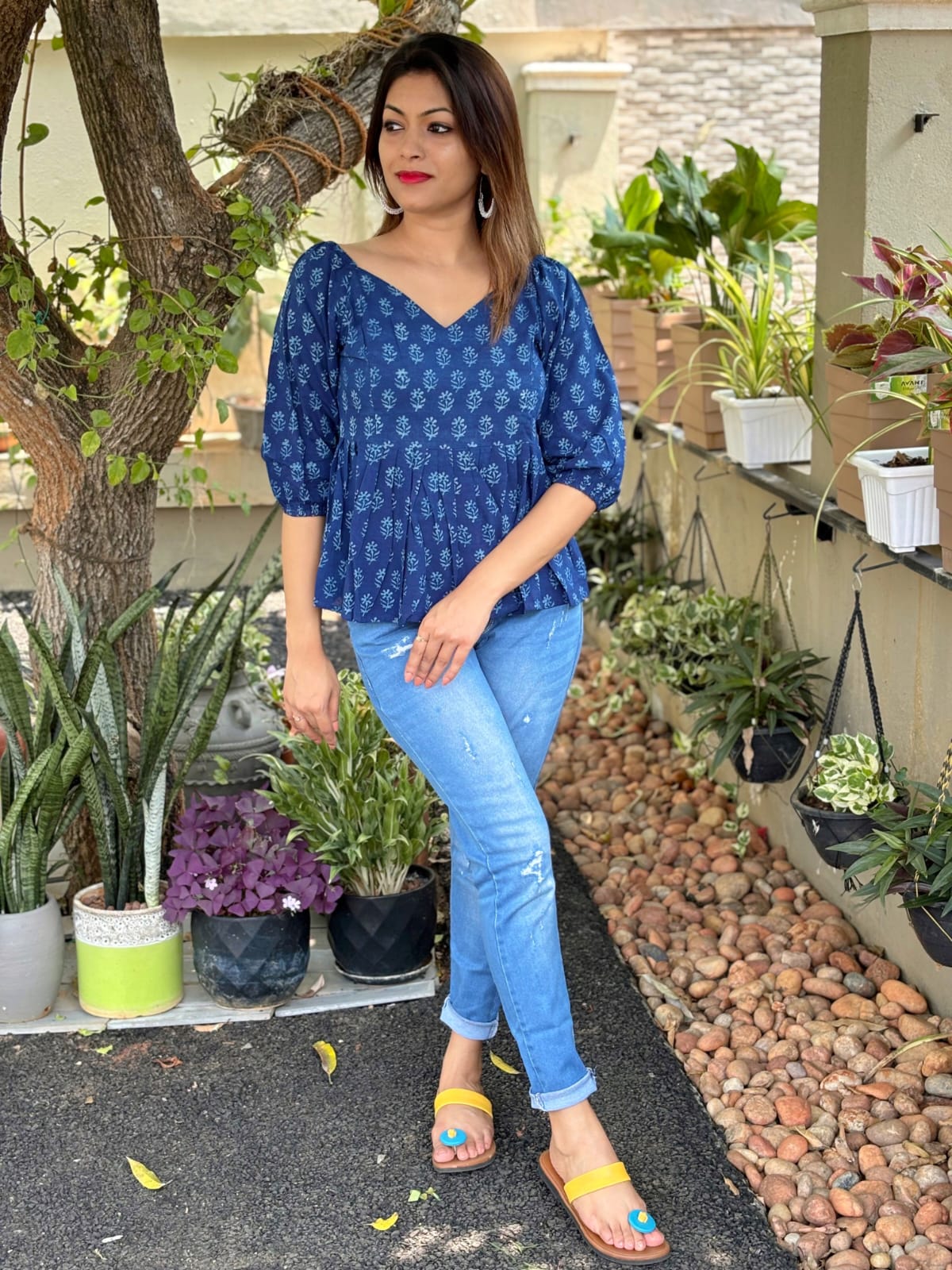 Indigo Short Top 2