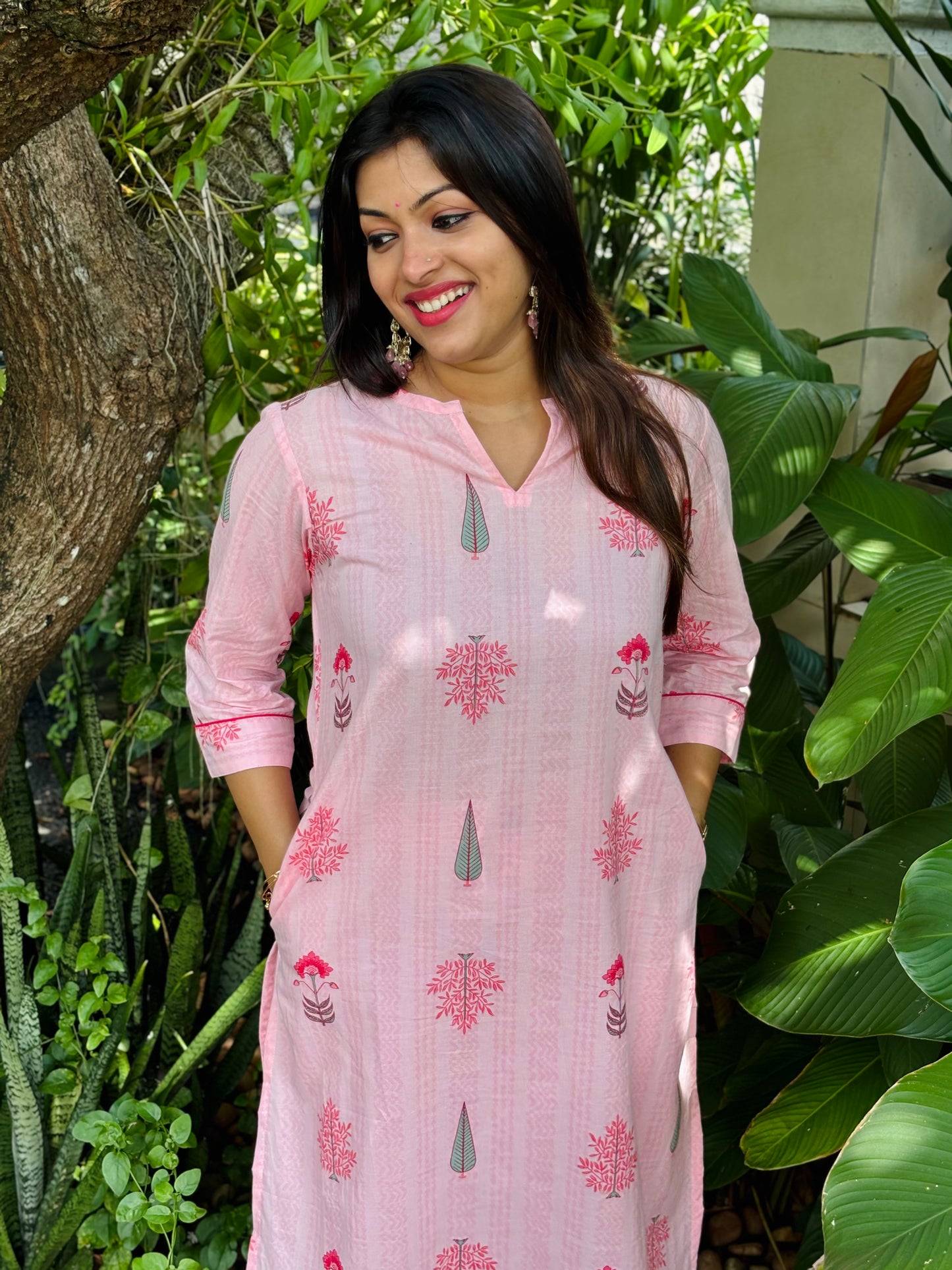 NEW! Light Pink Floral Cotton Co-ord Set
