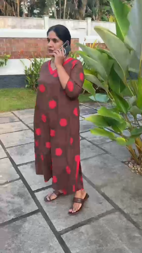 Coffee Brown Polka Dots Cotton Co-ord Set